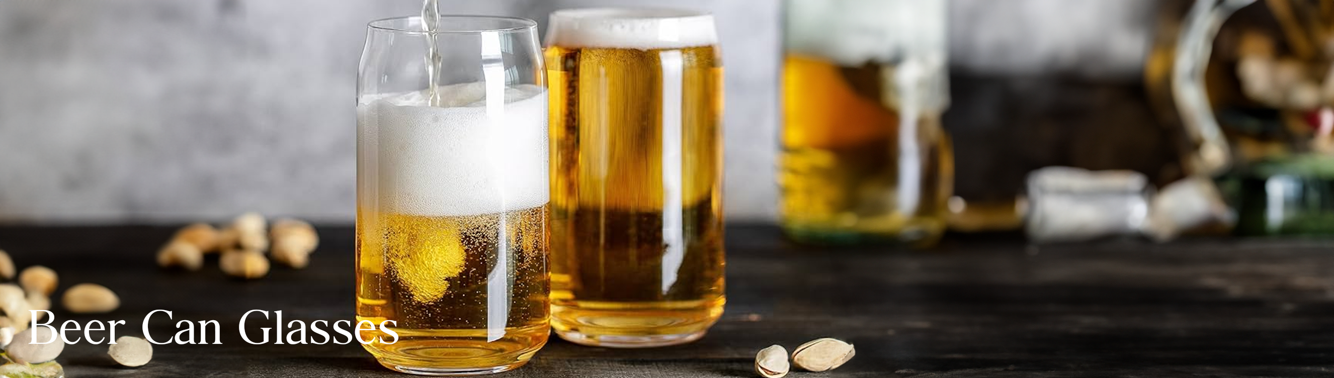 Drinkware Glassware BEER CAN GLASSES Broquet