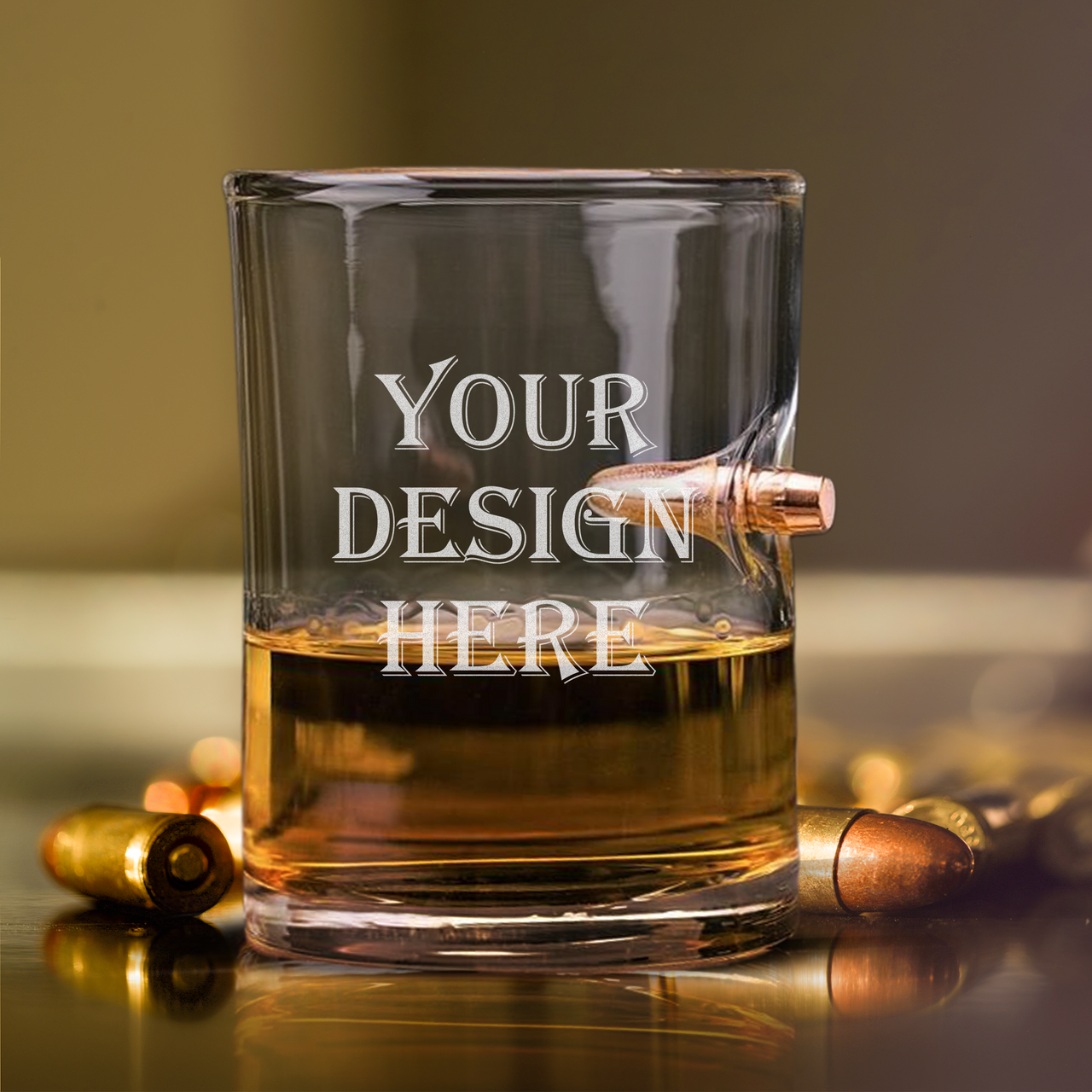 Premium Quality Personalized 10 oz Your Logo Bullet Glass