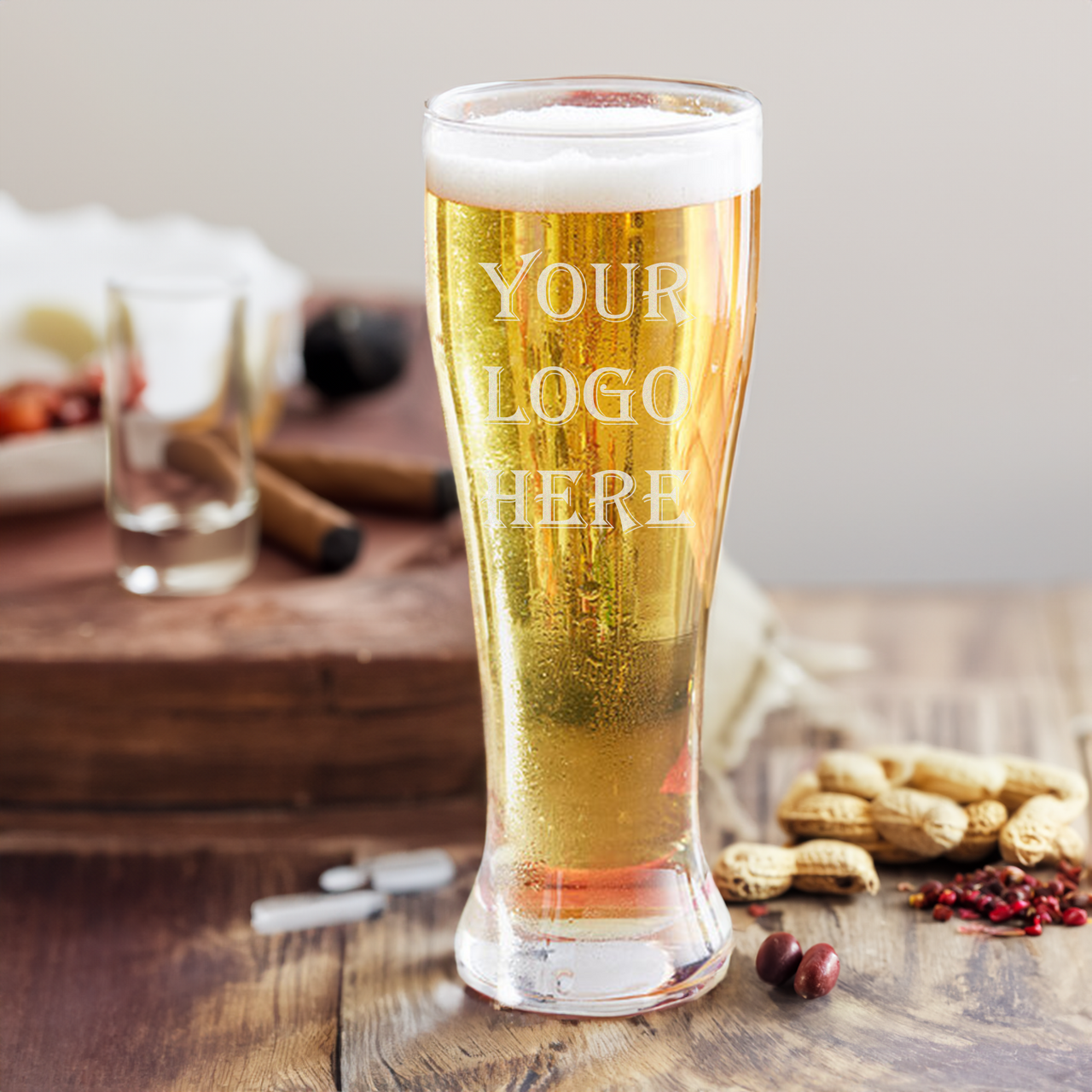 Custom Logo 16oz Pilsner Glasses