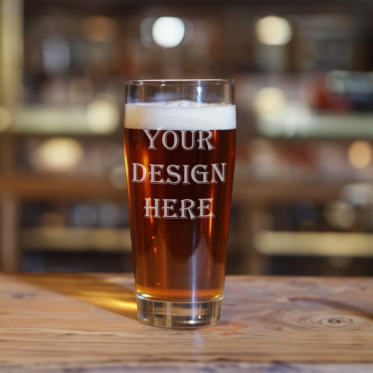 Personalized 16 oz Willi Becher Beer Glass Your Design