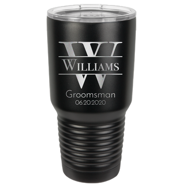 Personalized Groomsmen Tumbler - Custom Engraved Gift for Best Man and Groomsman