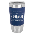 Custom engrave20oz Leatherette Tumbler Perfect for Best Man and Groomsman Gift