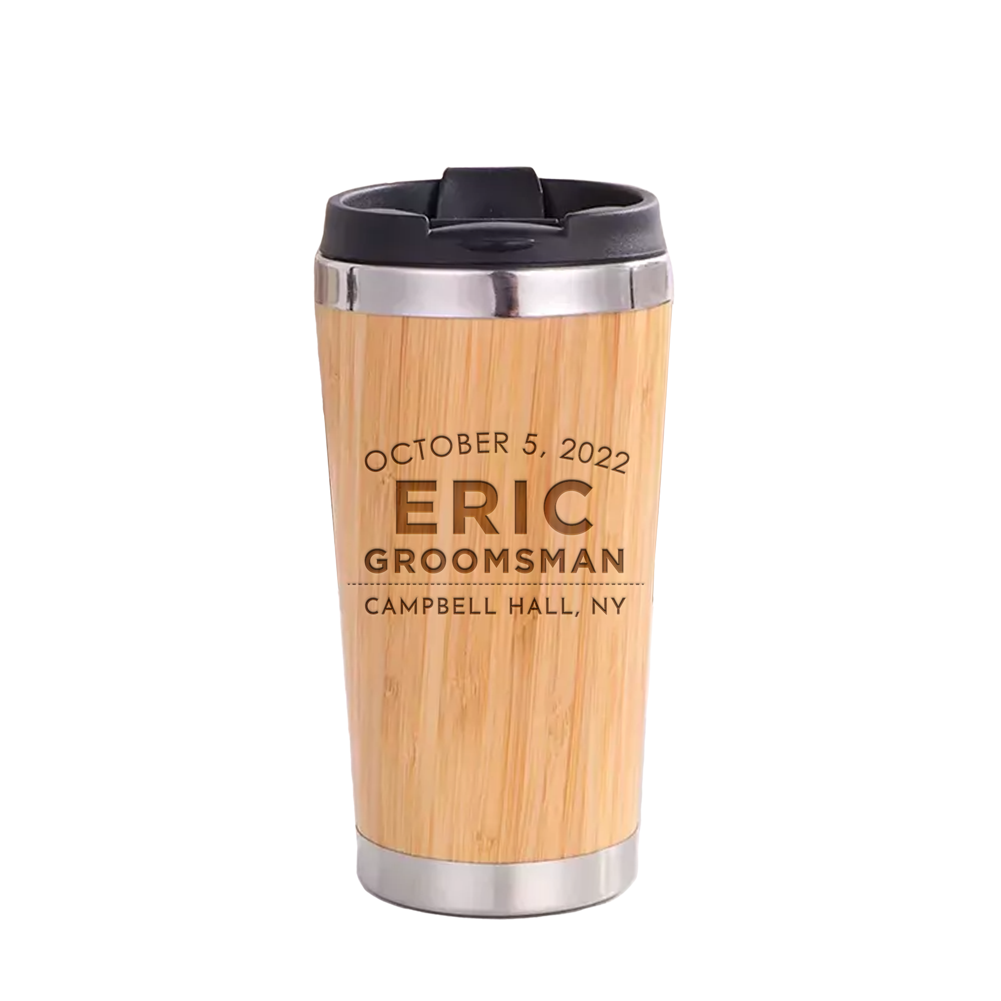 Custom Groomsman Gift Personalized Coffee Mug, Insulated Groomsmen