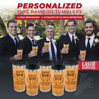 Thumbnail for Bamboo Insulated Coffee Tumbler for Father of the Groom