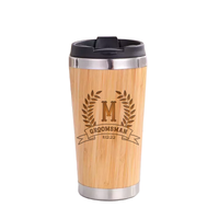 Thumbnail for Custom Monogram Engraved 15oz Bamboo Tumbler