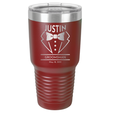 Engraved Best Man Tumbler - Personalized Gift