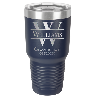 Personalized Groomsmen Tumbler - Custom Engraved Gift for Best Man and Groomsman
