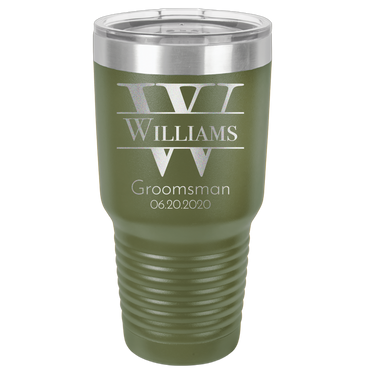 Personalized Groomsmen Tumbler - Custom Engraved Gift for Best Man and Groomsman