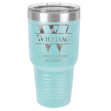 Personalized Groomsmen Tumbler - Custom Engraved Gift for Best Man and Groomsman