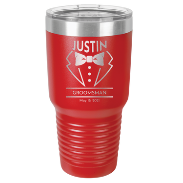 Engraved Best Man Tumbler - Personalized Gift