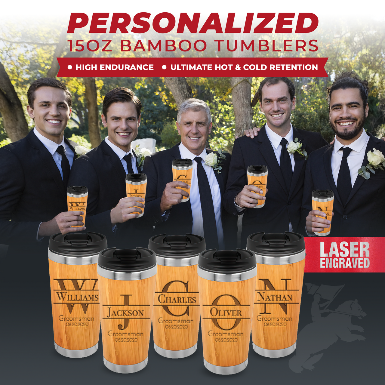 Personalized Groomsmen Proposal Gifts tumblers - Perfect for Your Best Man