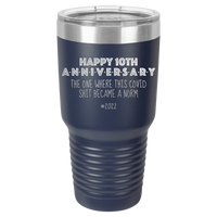 Thumbnail for Happy 10th Anniversary Print Romantic Tumbler