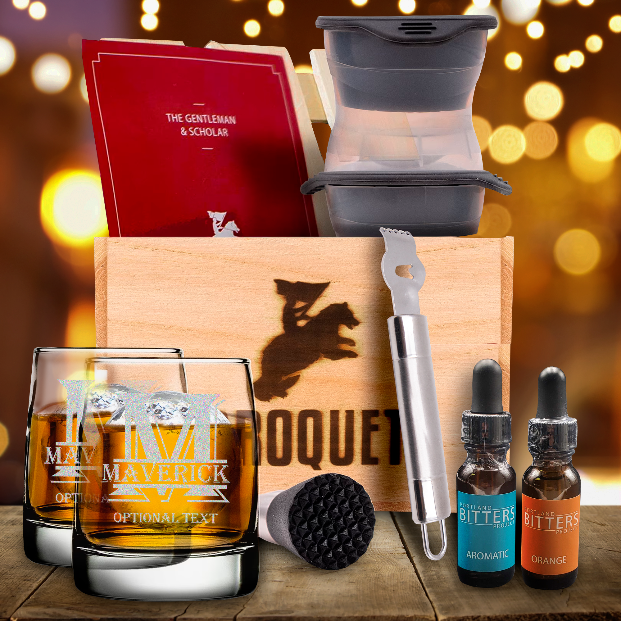 Custom Cocktail Kit Set - Best Cocktail Set Gift for Home