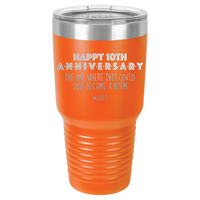 Thumbnail for Happy 10th Anniversary Print Romantic Tumbler