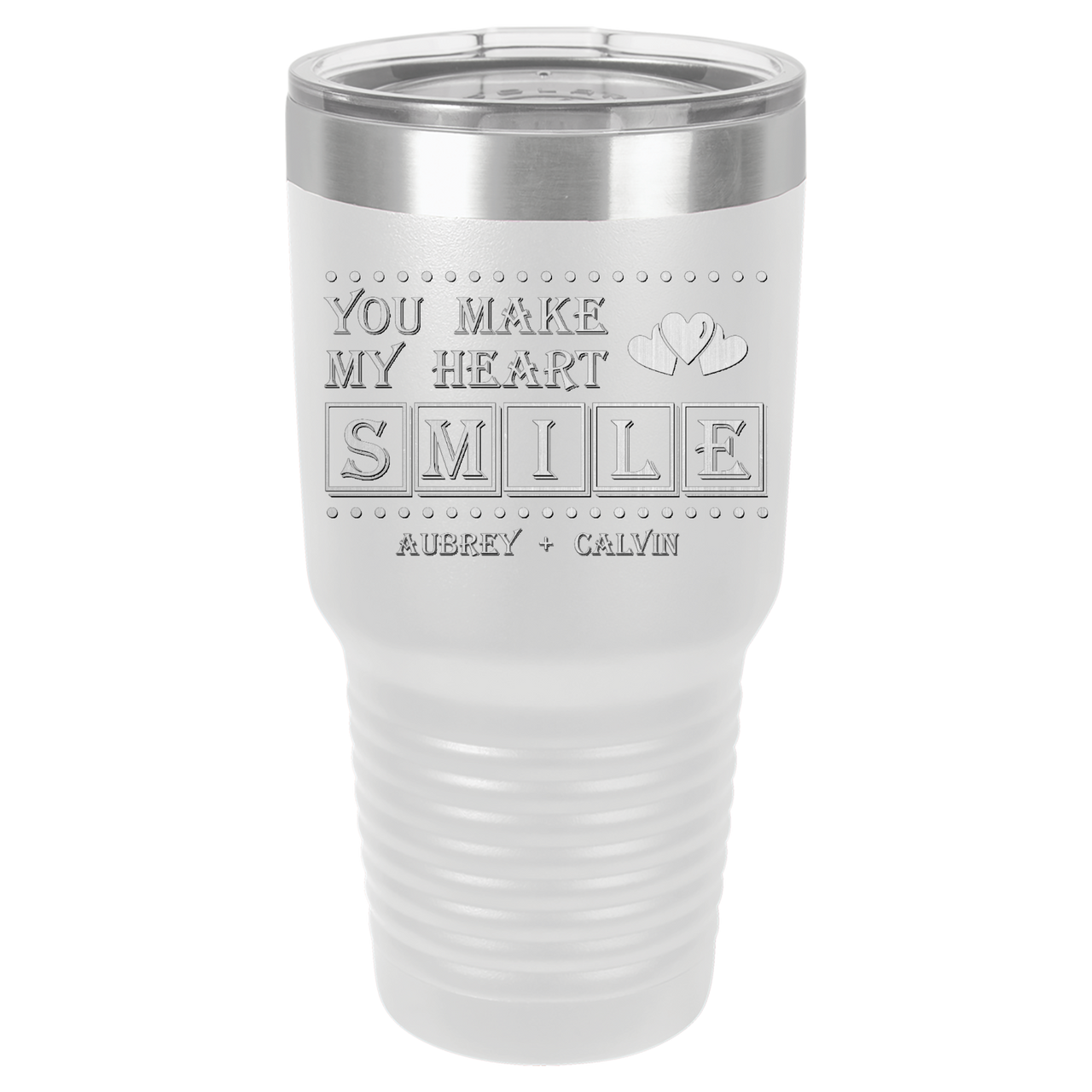 You Make My Heart Smile Design Tumbler
