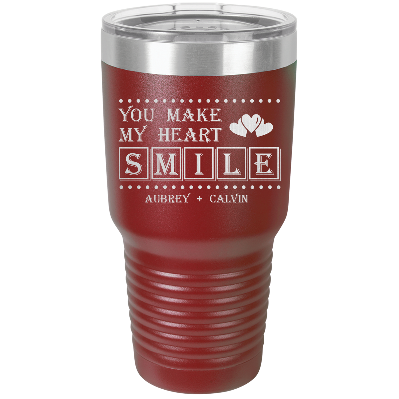 You Make My Heart Smile Design Tumbler