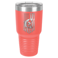 Thumbnail for Rustic Us Flag Design Tumbler