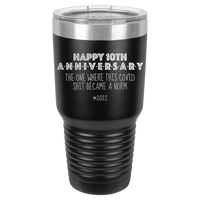 Thumbnail for Happy 10th Anniversary Print Romantic Tumbler