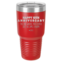 Thumbnail for Happy 10th Anniversary Print Romantic Tumbler