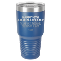 Thumbnail for Happy 10th Anniversary Print Romantic Tumbler