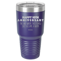 Thumbnail for Happy 10th Anniversary Print Romantic Tumbler