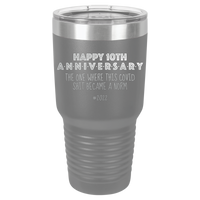 Thumbnail for Happy 10th Anniversary Print Romantic Tumbler