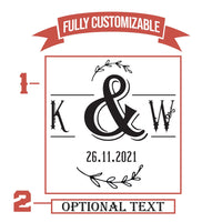 Thumbnail for Personalized Wedding Anniversary 20oz Tumbler Leather