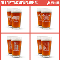 Thumbnail for Personalized Beer Glass Military Gift
