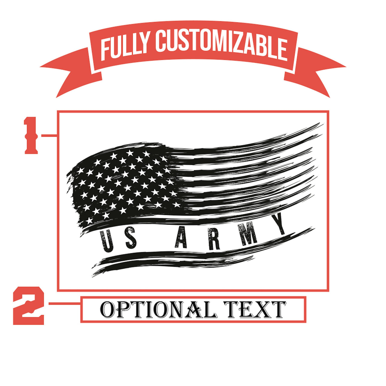 Personalized Beer Glass Military Gift