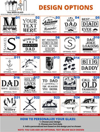 Thumbnail for Custom Engraved Beer Glass For Men