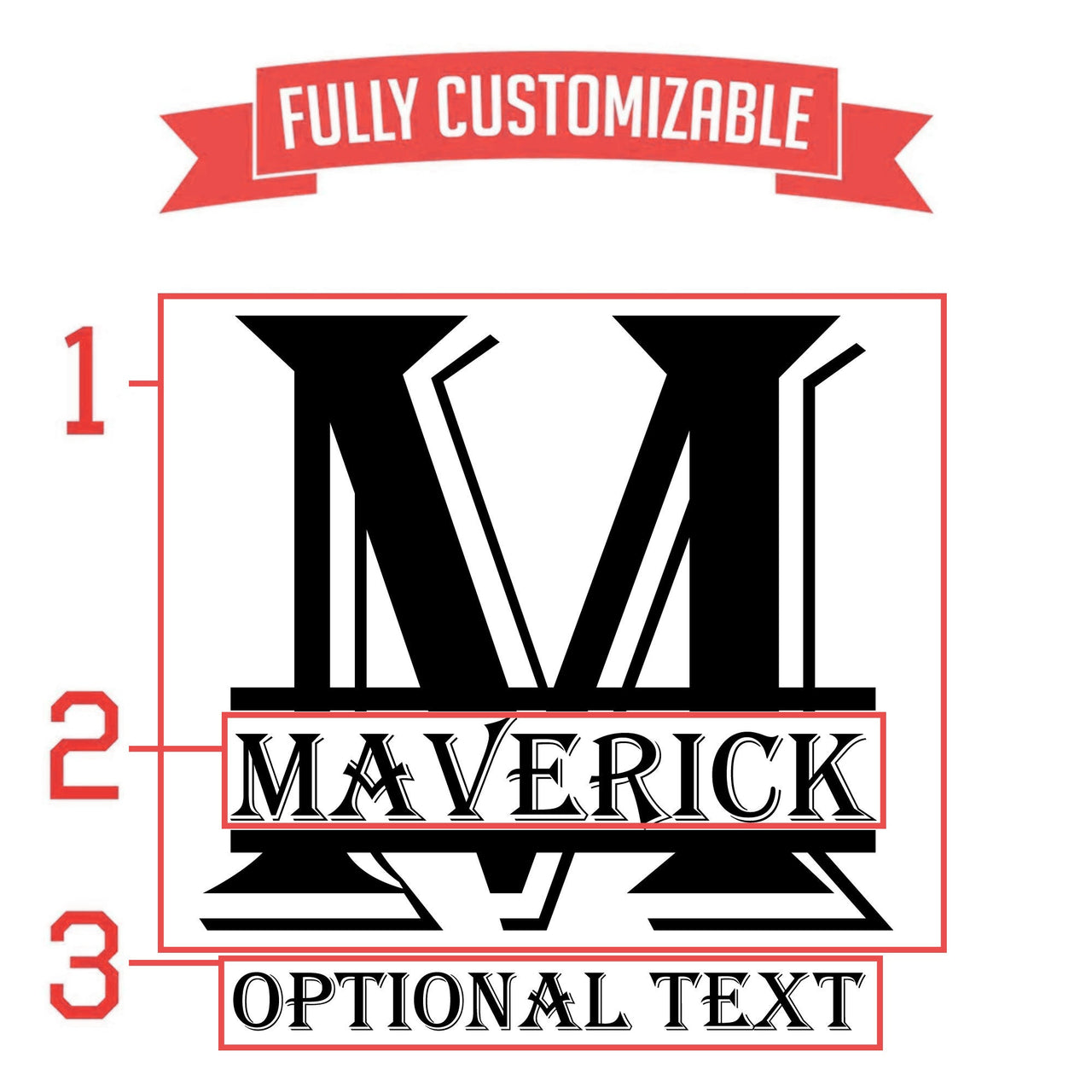 Custom Monogram Whiskey Glass