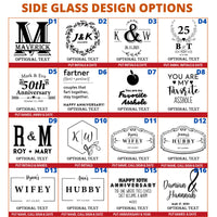 Thumbnail for Personalized Anniversary 12 oz Whiskey Glass