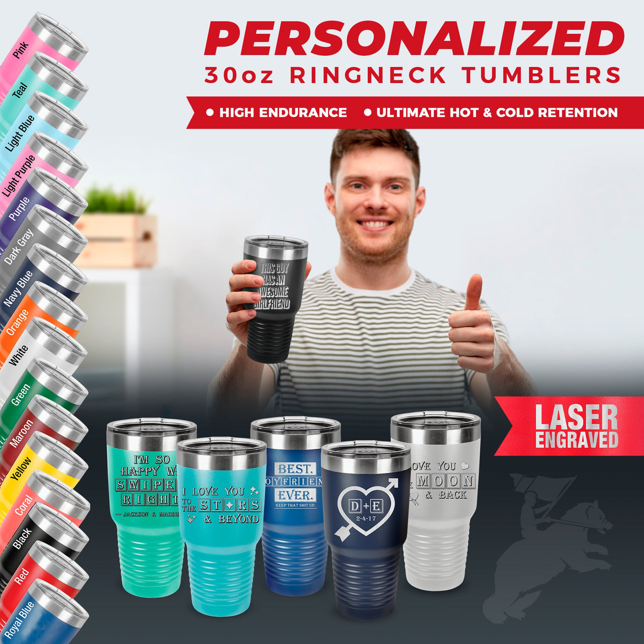 Personalized Tumbler Boyfriend Gifts