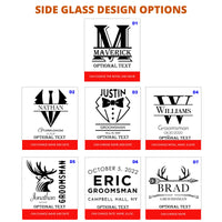 Thumbnail for Personalized Etched Groomsman Whiskey Glass
