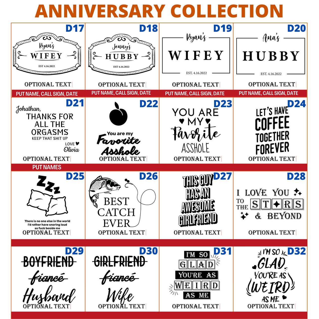 Personalized Pint Glass Anniversary Gift Ideas