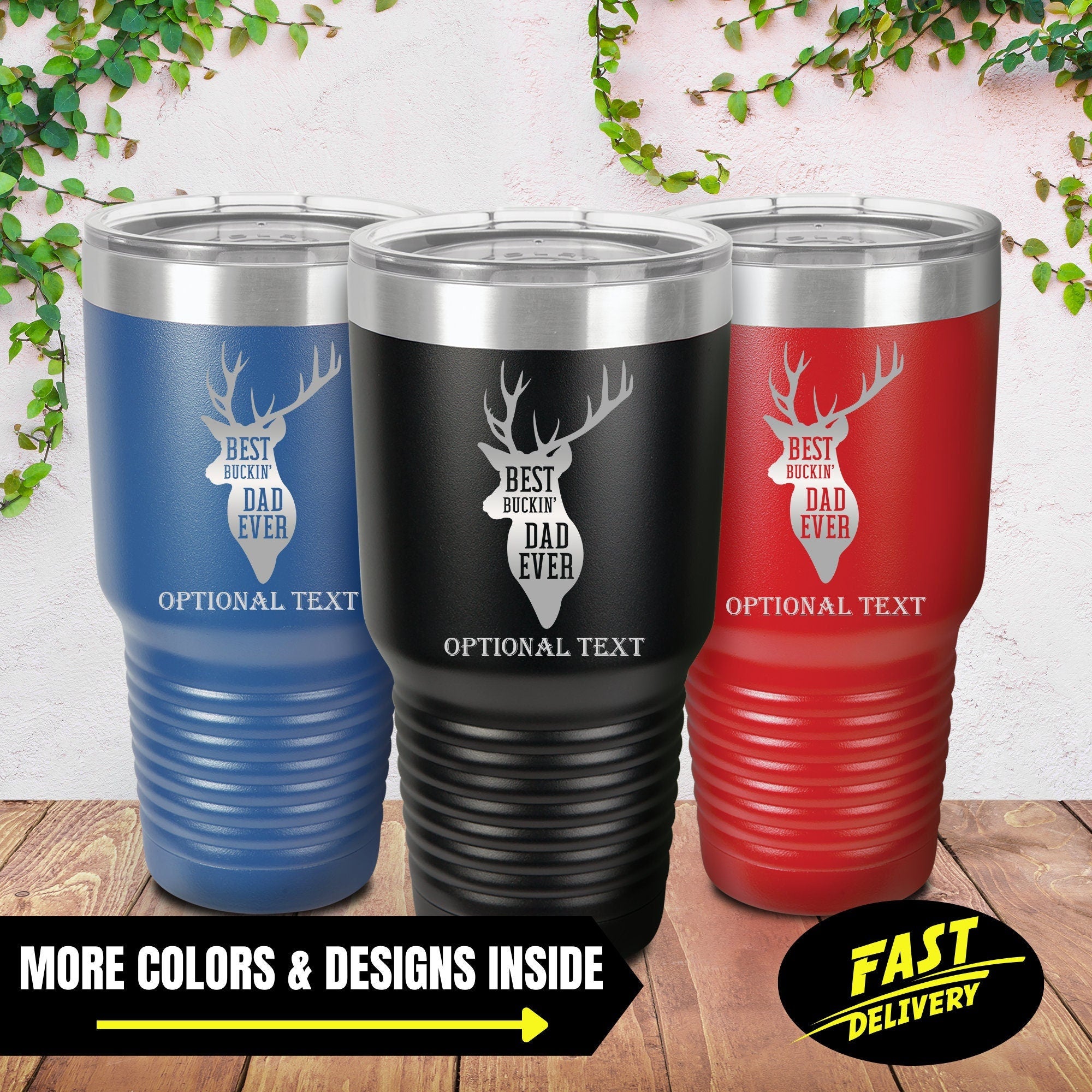 Best Buckin' Dad Ever Hunting Tumbler Gifts – Broquet