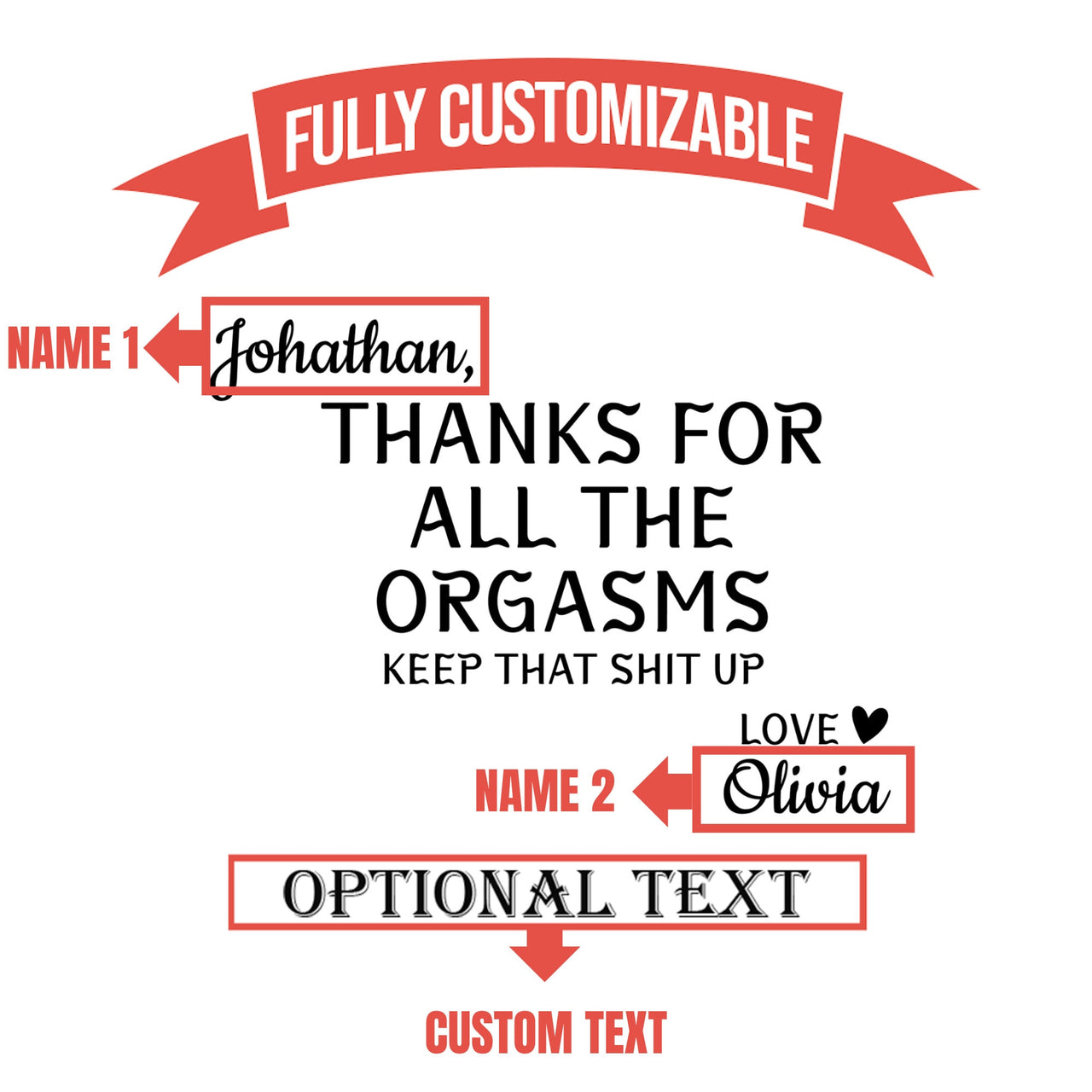 Thanks for all the Orgasms Keep That Shit Up | Engraved Tumblers | Personalized Tumbler For Boyfriends | Anniversary Gifts | Birthday Gifts