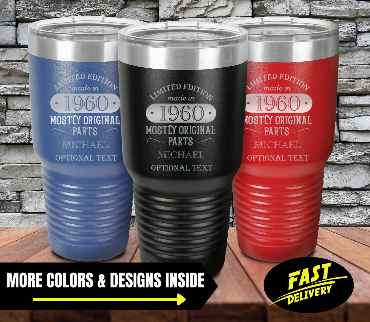 Limited Edition Mostly Original Parts Custom 30 oz Tumbler