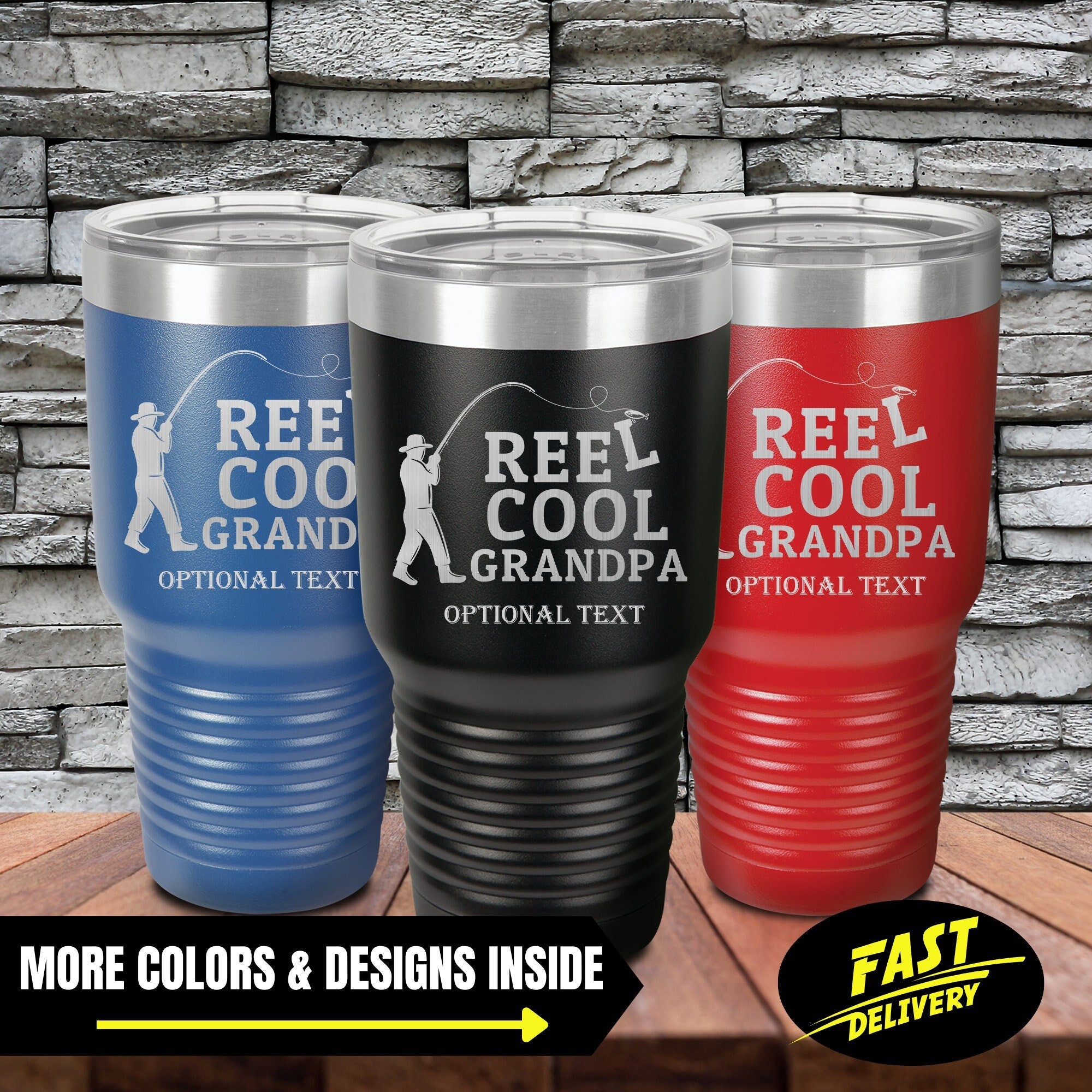 Personalized Reel Cool Grandpa Vintage Funny Tumbler, Better To Make At The  Lake, Best Gift For Grandpa, Fishing Tumbler – MoreLifeSmart