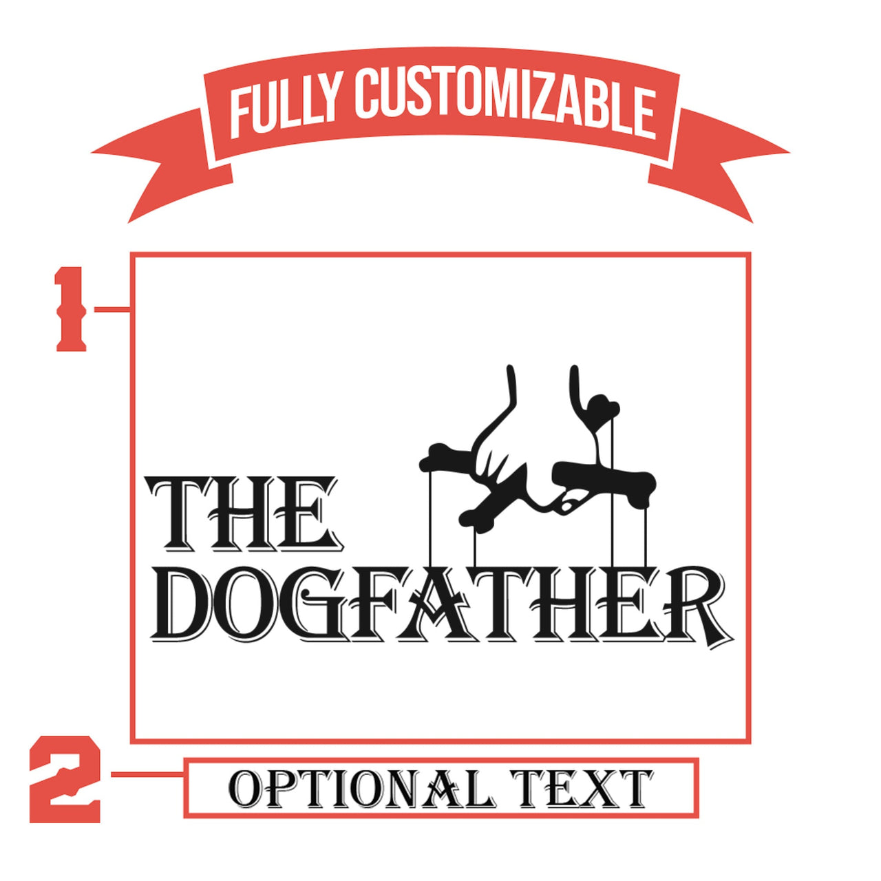 The Dogfather Whiskey Glass | Dog Dad Gift | Custom Engraved Bourbon Glass