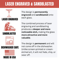 Thumbnail for The Man The Myth The Legend Whiskey Glass | Etched Whiskey Glass