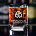Personalized 12.5 oz Round Whiskey Glass YOUR OWN DESIGN
