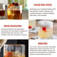 Thumbnail for Retro Sunset Camping Whiskey Glasses | Custom 12 oz Bourbon Whiskey