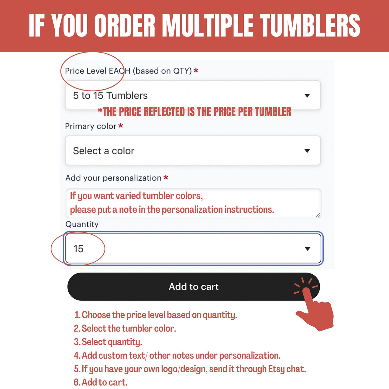 Premium Custom Logo Tumbler | Personalized 20oz Insulated Tumblers