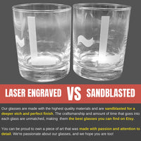 Thumbnail for Personalized Etched 16 oz Beer Glass | Hubby Est Customized Anniversary Pint Glass