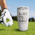 Love To Golf - 20oz Golf Ball Dimple Tumbler