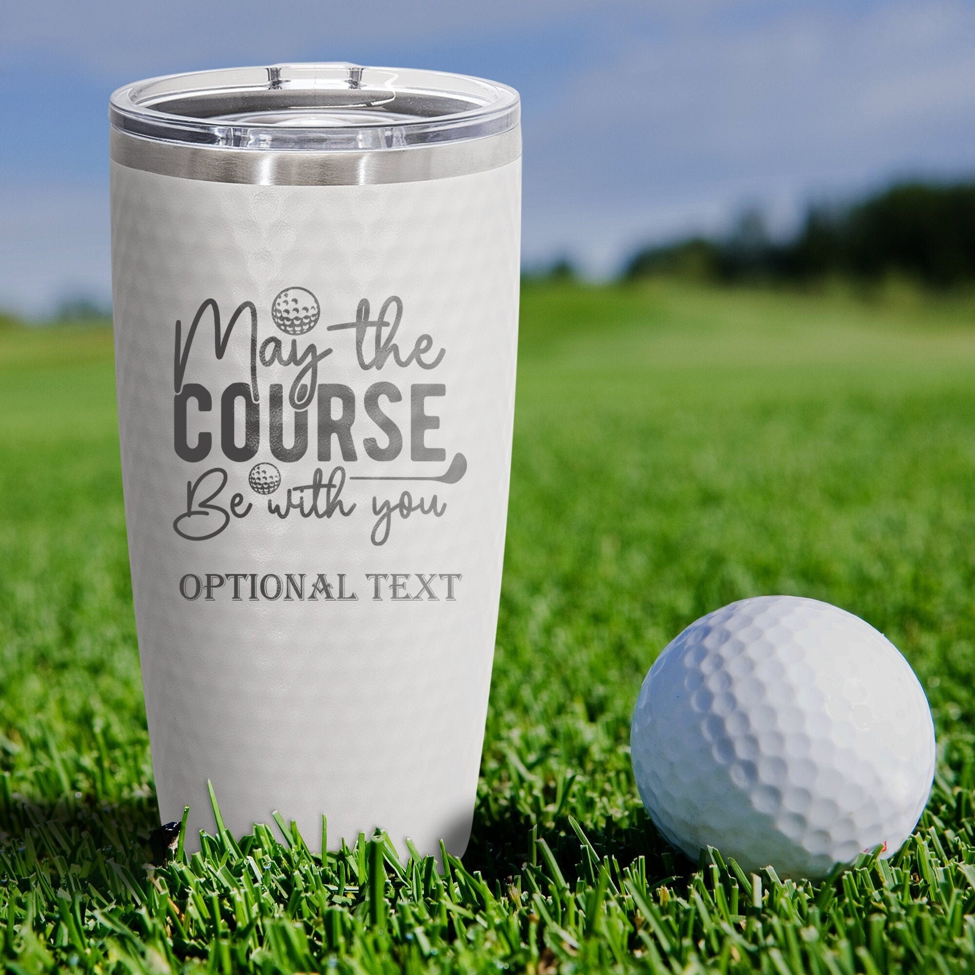 Weekend Forecast: Golf With Chance Of Beer - Engraved Stainless Steel  Tumbler, Funny Golf Gifts For Men, Funny Golfing Mug