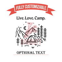 Thumbnail for Live Love Camp Personalized 15 oz Bamboo Tumbler