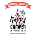 Personalized 16 oz Pint Glass Happy Camper