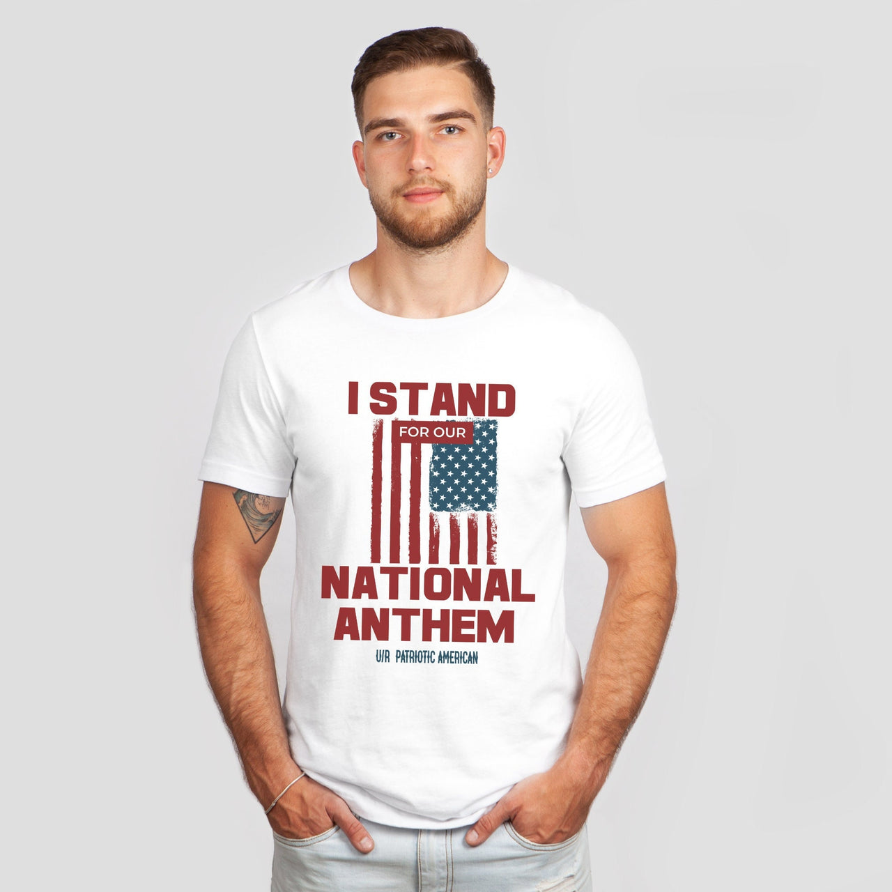 I Stand For Our National Anthem Military Tees